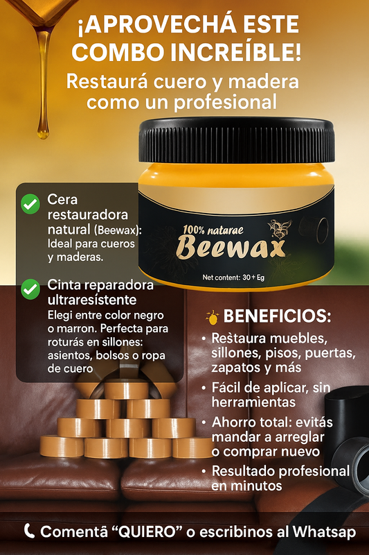 Combo Cuidado de cueros y madera